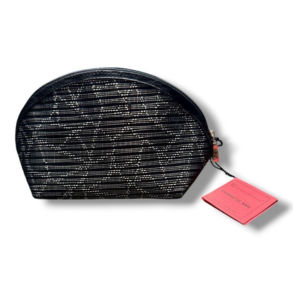 Alan Stuart Black and White Cosmetic Bag